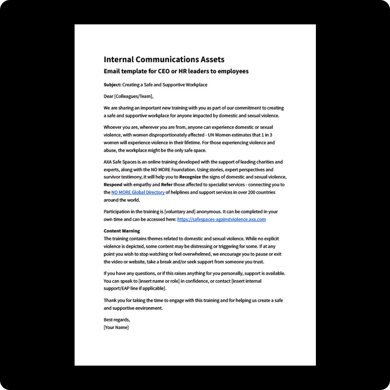 HR and leadership quotes supporting Safe Spaces