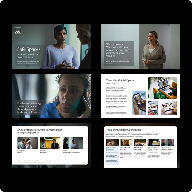 Safe Spaces internal presentation